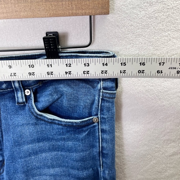 KanCan Distressed Skinny Ankle Jeans Womens 28 Blue Denim Stretch Frayed 2157 - Picture 4 of 8